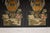 Black Lacquer Chinese Four-Panel Screen with Polychrome Floral Décor For Sale - Image 4 of 12