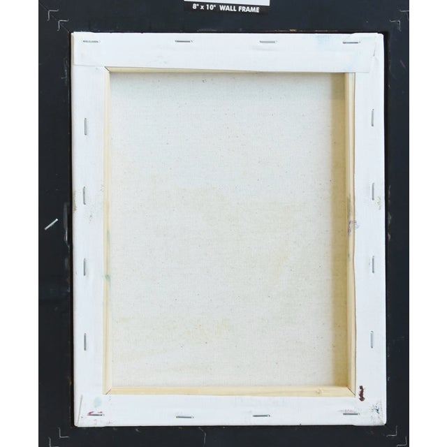 Colorful Flowers & Mountains Landscape Oil Painting Including the Antiqued Gold Wood Frame For Sale In Los Angeles - Image 6 of 7