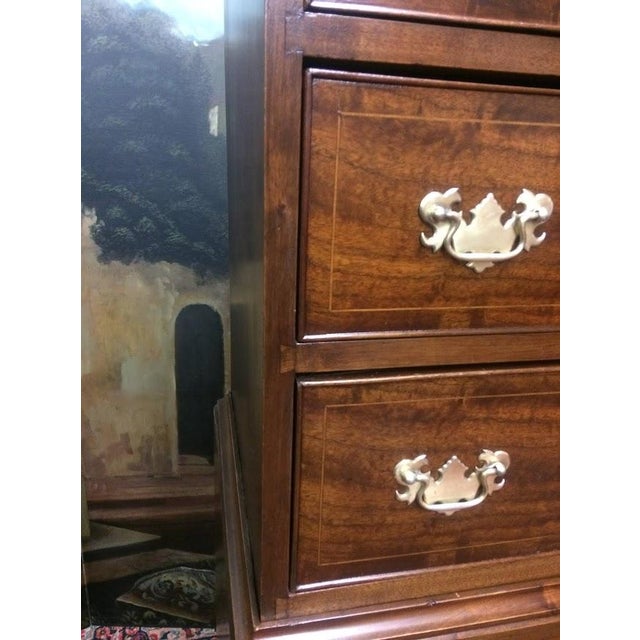 Antique Chest on Chest, Mahogany Tall Dresser For Sale - Image 4 of 14