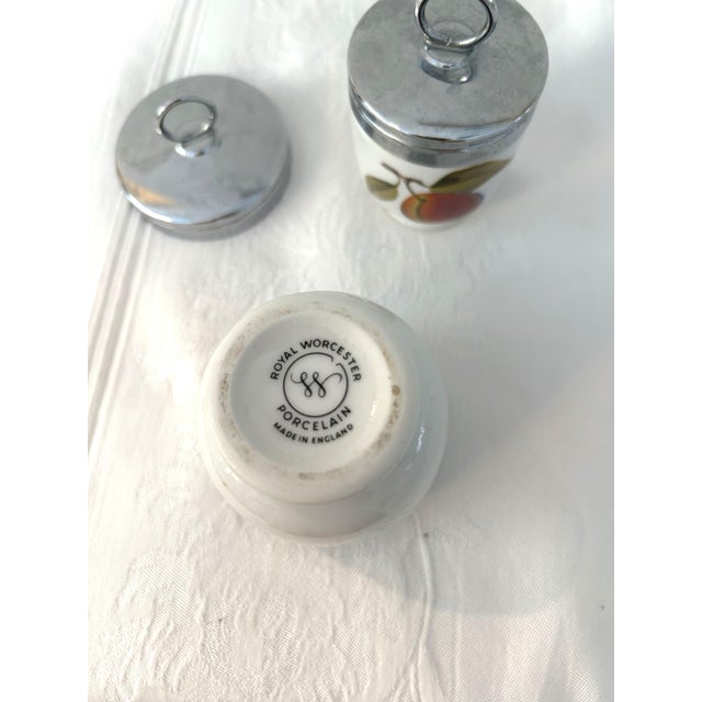 Royal Worcester Vintage Royal Worcester Evesham Egg Coddlers, Set of 4 For Sale - Image 4 of 4