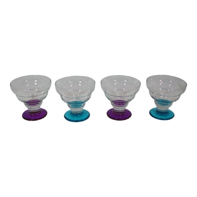 1970s Mid Century Dessert Coupe's - Set of 4 For Sale