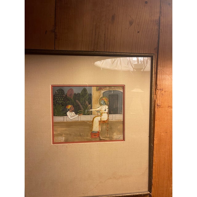 18th C. Indian Gouache Painting For Sale - Image 12 of 12