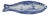 Early Antique Dutch Delft Chinoiserie Herring Fish Dish Plate For Sale