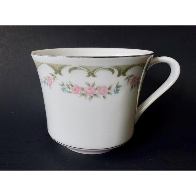 Traditional Vintage Wyndham China Cup and Saucer, Lizbeth Pink Rose Pattern 341 For Sale - Image 3 of 8