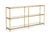 Contemporary Lauren Gold Leaf Iron Console For Sale - Image 3 of 3