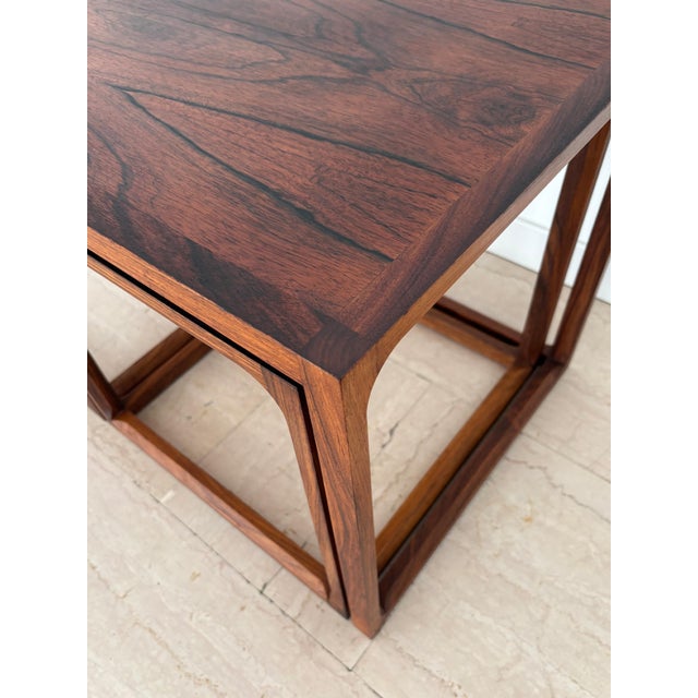 Nesting Tables attributed to Aksel Kjesgaard, Denmark, 1960s, Set of 3 For Sale - Image 18 of 18