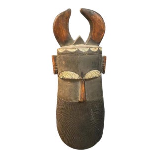African Tricolor Wall Mask For Sale