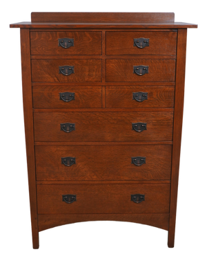 Stickley Mission Oak 8 Drawer High Chest