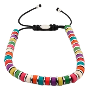 Colorful Gemstone Beaded Adjustable Summer Bracelet
