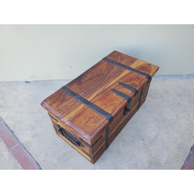 Wood 1990s Solid Wood Chest For Sale - Image 7 of 18