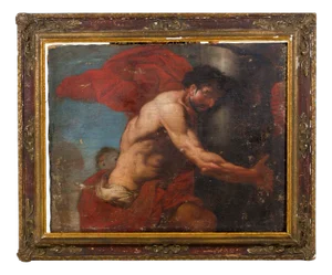 Unknown Artist, Figure, 1700s, Painting, Framed