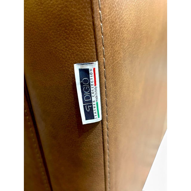 Italian Digiò Leather 3 Seater Sofa For Sale In Los Angeles - Image 6 of 6