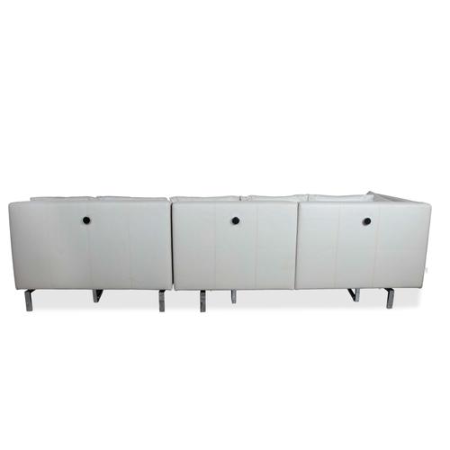 Amber Leather Corner Sofa with Manual Function from Brühl For Sale - Image 11 of 14