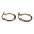 Tube Hoop Huggie Earrings 14kt Yellow Gold 15mm 2.1mm 1.2g Hollow New, Pair For Sale