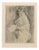 Félicien Rops, Nude, The Major Is So Difficult, 1884, Etching For Sale
