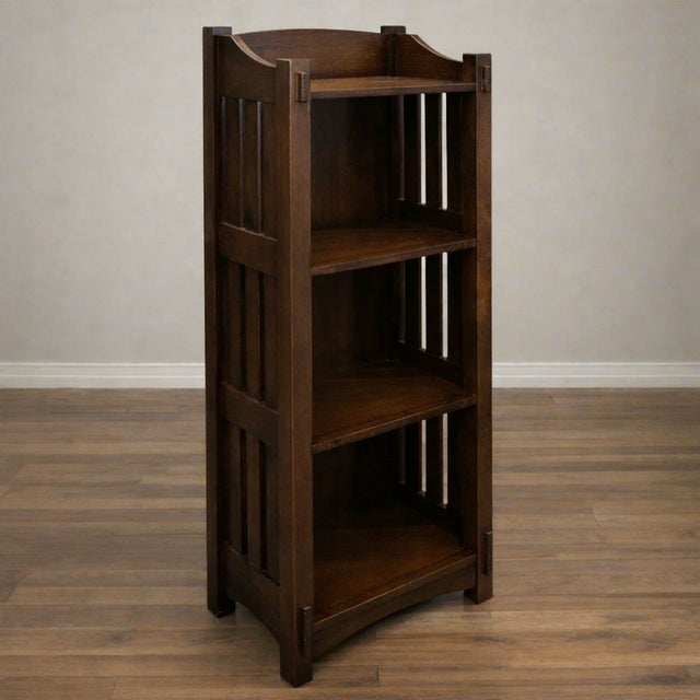 Mission / Arts and Crafts Style Open Bookcase -Michael's Cherry Stain For Sale - Image 11 of 15