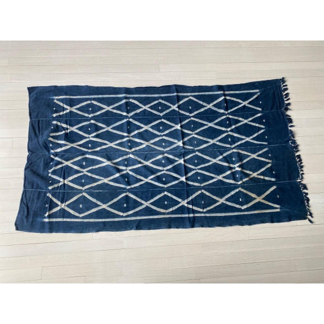 Andrianna Shamaris Antique Indigo Mali Textile For Sale - Image 11 of 18