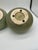 1990s Pair of Vietnamese Green Glazed Ceramic Orb Vessels For Sale - Image 9 of 15