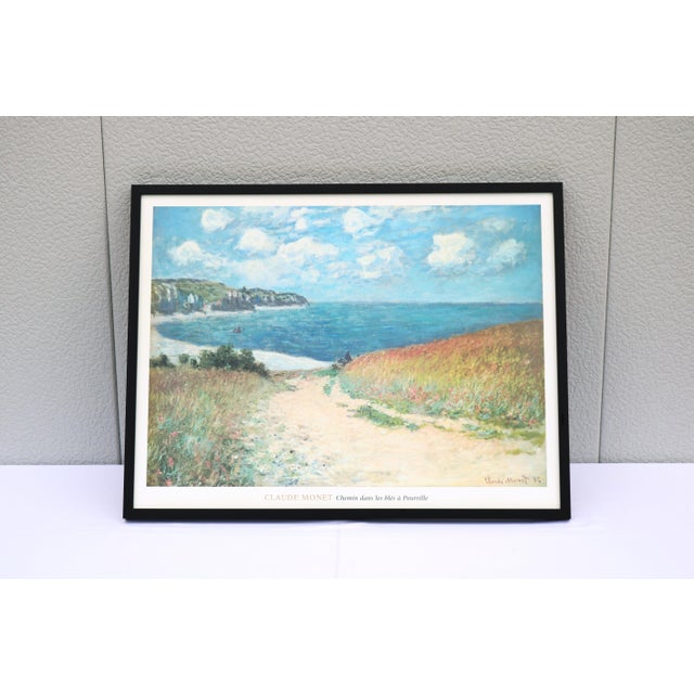 Monet Claude Monet Path in the Wheat Fields at Pourville Impressionist Artwork Print For Sale - Image 4 of 16