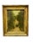 Antique French 19th-Century Oil on Board Landscape Painting in Giltwood Frame For Sale - Image 12 of 18