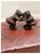 1930s Japanese hand carved lacquer box with cherry blossoms. I added the vintage Netsuke Monkeys to the lid and natural...