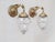 Spectacular and Exceptionally Rare Set of Four (4) 1950s Spanish Empire Style Cast Brass Wall Sconces with Heavy Artisan...