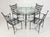 Mario Papperzini for Janus Et Cie Iron Outdoor Dining Set, Table & 4 Chairs, Attributed For Sale In Los Angeles - Image 6 of 18