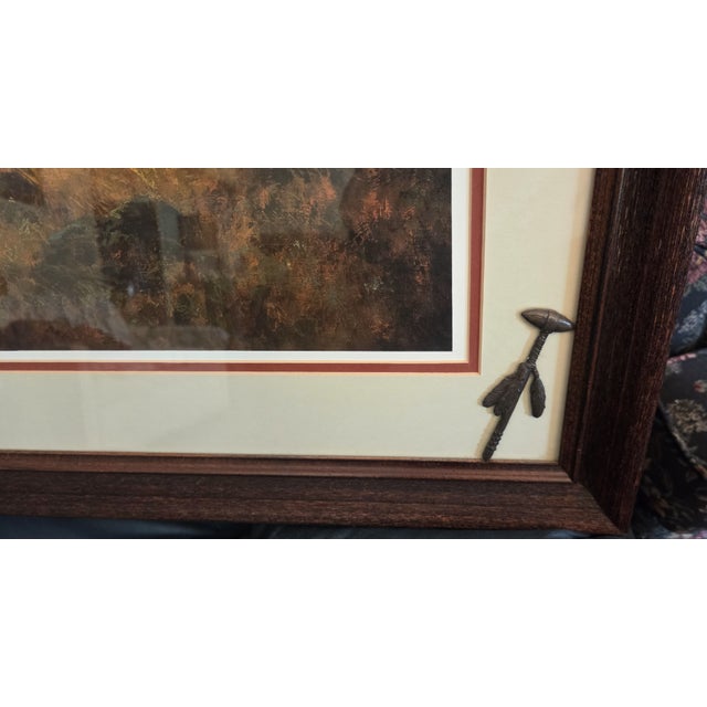 The Ploy by Renowned Western Artist Howard Terpning 1978 Print Signed and Numbered 190/1000 With Coa For Sale - Image 9 of 10