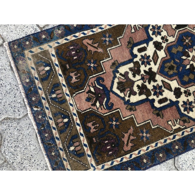 Handmade Anatolian Floral Rug For Sale - Image 4 of 6