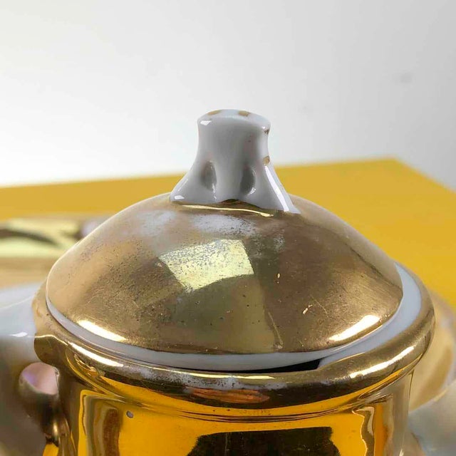 Viennese Porcelain Service with Golden Decorations, Set of 6 For Sale - Image 10 of 17