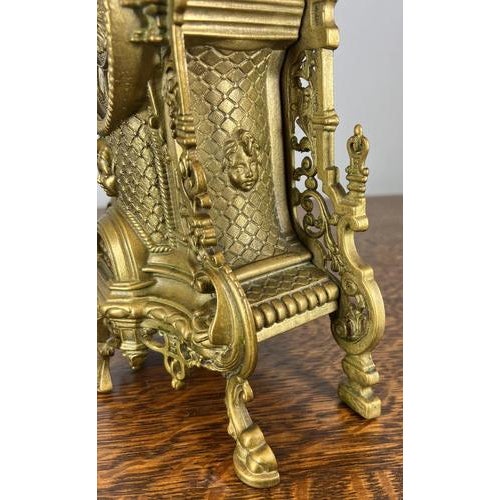 Vintage French Style Decorative Ornate Table Mantel Clock For Sale - Image 11 of 14