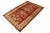 Shabby Chic Rustic Super Kazak Red/Gold Wool Rug - 4'0'' X 5'7'' For Sale - Image 3 of 10