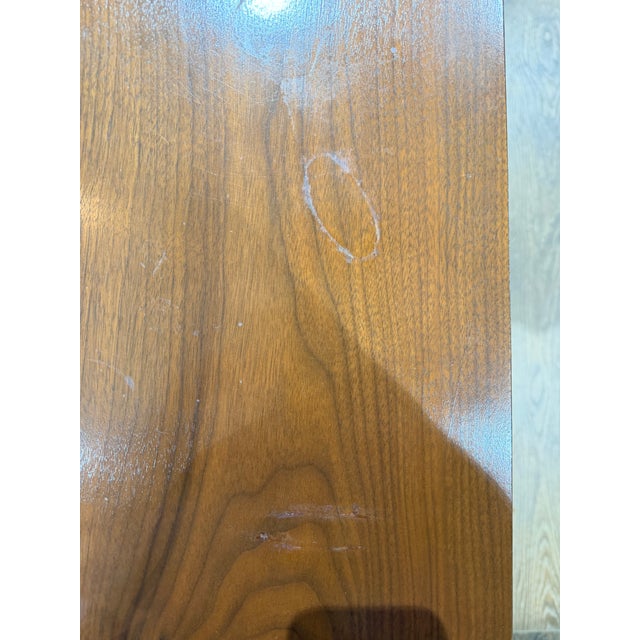 Vintage Mid-Century Modern Walnut Long Dresser With Mirror Kent Coffee Style For Sale - Image 15 of 16