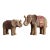 2020s Woven Rattan Elephant Sculpture Set For Sale