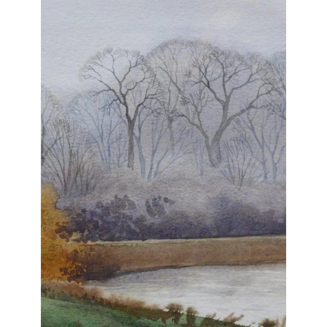 Black S. Sukonkin, Landscape of Petersham Meadow, 2003, Watercolour For Sale - Image 8 of 14