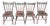 Vintage Hand-Painted Faux Bamboo Dining Chairs – Set of 4 For Sale