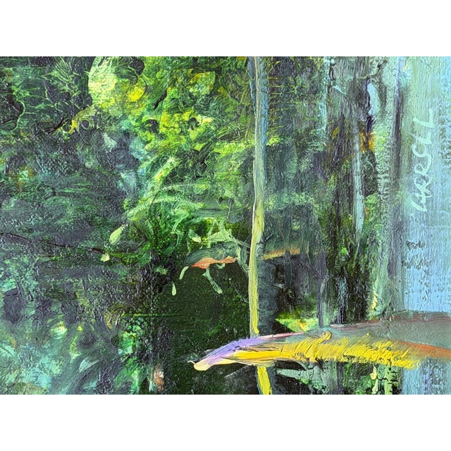 Robert Carrol Migliarino, Composition, 1980s, Oil on Canvas For Sale - Image 3 of 8