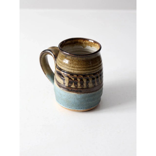 Vintage Studio Pottery Mug For Sale - Image 9 of 13
