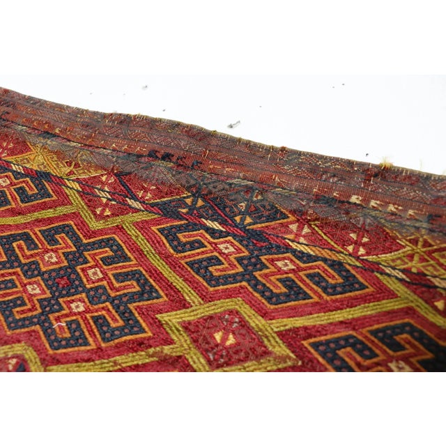 Vintage Hand-Knotted Turkmen Wall Hanging, 1930s For Sale - Image 16 of 18