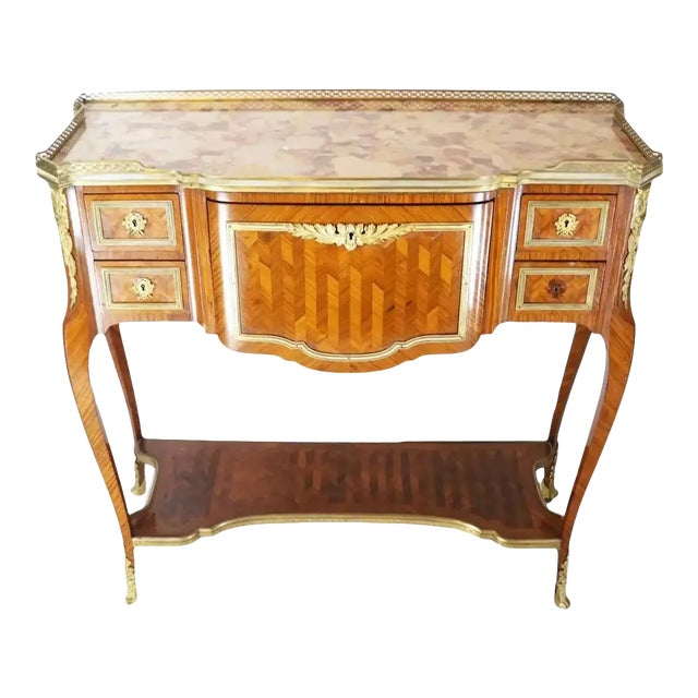 19th Century French Inlaid Kingwood Serving Table For Sale