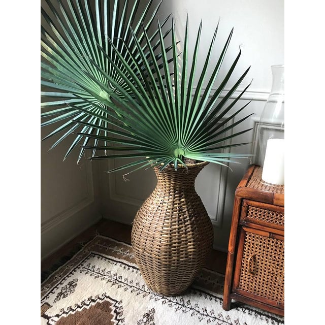 Vintage Rattan Vase Chairish