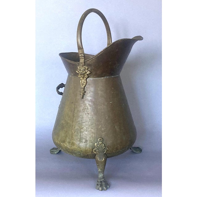 Oversize and downright sculptural! This top of the line, most likely English coal bucket has big presence. This is the...