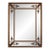 Ornate European-Style Solid Wood Wall Mirror in Antique Gold & Bronze, 46.7" For Sale