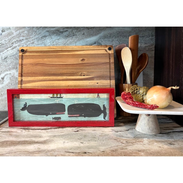 2026 Steve Camps Nautical Family of Whales Off the Coast of England Giclee, Framed For Sale In Houston - Image 6 of 7