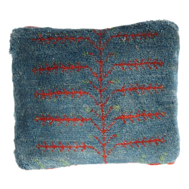 Pasargad DC Fine Hand Knotted Persian Gabbeh Pillow For Sale