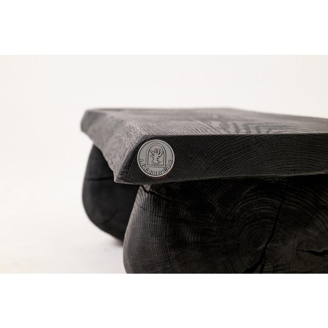 Sculptural Hardwood Stool by Logniture For Sale - Image 15 of 18