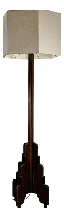 Amsterdam School Standing Lamp, 1920s