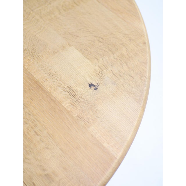 Wood Extendable Round Dining Table in Oak by Kjaernulf, 1960s For Sale - Image 7 of 18