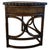 1970s French Side Table Faux Ostrich Leather Bamboo Wood For Sale - Image 12 of 13