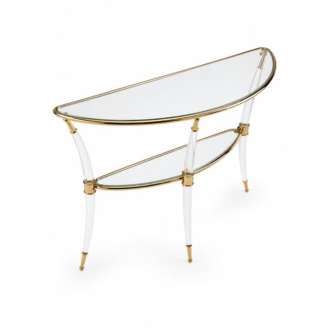 1970s Vintage French Console Table by Maison Charles for Maison Charles, 1970s For Sale - Image 5 of 5